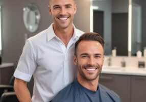 no more balding at South Coast Hair Options - smiling young men with male pattern baldness